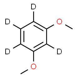 ChemSpider 2D Image | 1,3-Dimethoxy(~2~H_4_)benzene | C8H6D4O2