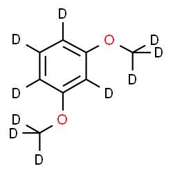 ChemSpider 2D Image | 1,3-Bis[(~2~H_3_)methyloxy](~2~H_4_)benzene | C8D10O2
