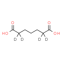 ChemSpider 2D Image | Heptanedioic-2,2,6,6-d4 Acid | C7H8D4O4