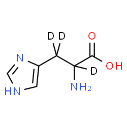 ChemSpider 2D Image | DL-Histidine-α,β,β-d3 | C6H6D3N3O2