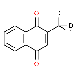 ChemSpider 2D Image | 2-(Methyl-d3)-1,4-naphthoquinone | C11H5D3O2
