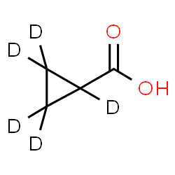 ChemSpider 2D Image | (~2~H_5_)Cyclopropanecarboxylic acid | C4HD5O2