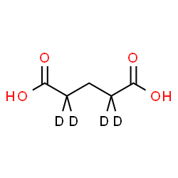 ChemSpider 2D Image | (2,2,4,4-~2~H_4_)Pentanedioic acid | C5H4D4O4