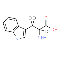 ChemSpider 2D Image | DL-Tryptophan-2,3,3-d3 | C11H9D3N2O2