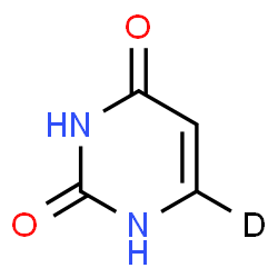 ChemSpider 2D Image | 2,4(1H,3H)-(6-~2~H)Pyrimidinedione | C4H3DN2O2