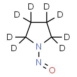 ChemSpider 2D Image | 1-Nitroso(~2~H_8_)pyrrolidine | C4D8N2O