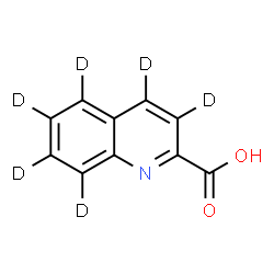 ChemSpider 2D Image | 2-(~2~H_6_)Quinolinecarboxylic acid | C10HD6NO2