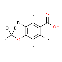ChemSpider 2D Image | 4-(Methoxy-d3)benzoic-2,3,5,6-d4 acid | C8HD7O3