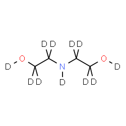ChemSpider 2D Image | 2,2'-(~2~H)Iminodi(~2~H_4_)ethan(~2~H)ol | C4D11NO2
