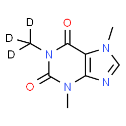 ChemSpider 2D Image | Caffeine-d3 (1-methyl-d3) | C8H7D3N4O2