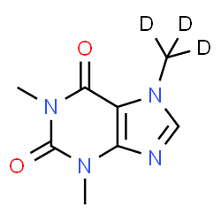 ChemSpider 2D Image | CAFFEINE-D3 | C8H7D3N4O2