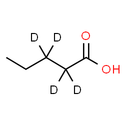 ChemSpider 2D Image | (2,2,3,3-~2~H_4_)Pentanoic acid | C5H6D4O2