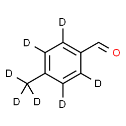 ChemSpider 2D Image | 4-(~2~H_3_)Methyl(~2~H_4_)benzaldehyde | C8HD7O
