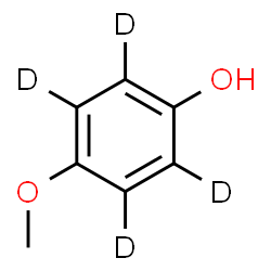 ChemSpider 2D Image | 4-Methoxy(~2~H_4_)phenol | C7H4D4O2