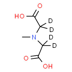 ChemSpider 2D Image | 2,2'-(Methylimino)di(~2~H_2_)acetic acid | C5H5D4NO4