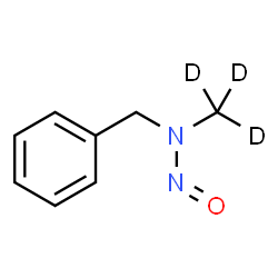 ChemSpider 2D Image | N-(~2~H_3_)Methyl-N-nitroso-1-phenylmethanamine | C8H7D3N2O
