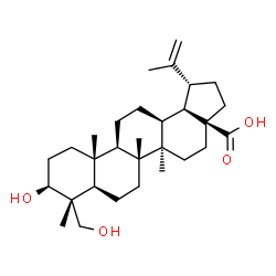 ChemSpider 2D Image | (3beta,13alpha)-3,23-Dihydroxylup-20(29)-en-28-oic acid | C30H48O4