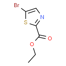 ChemSpider 2D Image | Ethyl 5-bromothiazole-2-carboxylate | C6H6BrNO2S