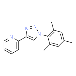 ChemSpider 2D Image | 1-(mesityl)-4-(2-pyridyl)-1,2,3-triazole | C16H16N4