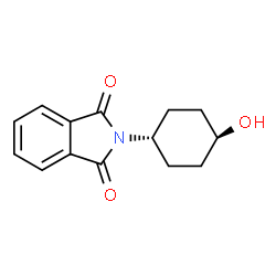 ChemSpider 2D Image | 2-(trans-4-Hydroxycyclohexyl)isoindoline-1,3-dione | C14H15NO3