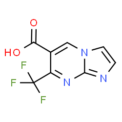ChemSpider 2D Image | 7-(Trifluoromethyl)imidazo[1,2-a]pyrimidine-6-carboxylic acid | C8H4F3N3O2