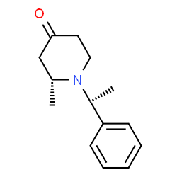 ChemSpider 2D Image | (R)-2-Methyl-1-((S)-1-phenylethyl)piperidin-4-one | C14H19NO