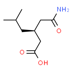ChemSpider 2D Image | (3S)-3-(2-Amino-2-oxoethyl)-5-methylhexanoic acid | C9H17NO3