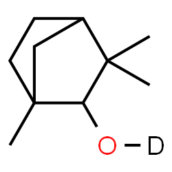 ChemSpider 2D Image | 1,3,3-Trimethylbicyclo[2.2.1]heptan-2-(~2~H)ol | C10H17DO