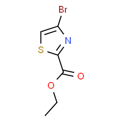 ChemSpider 2D Image | Ethyl 4-bromo-1,3-thiazole-2-carboxylate | C6H6BrNO2S