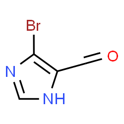 ChemSpider 2D Image | 4-Bromo-1H-imidazole-5-carbaldehyde | C4H3BrN2O