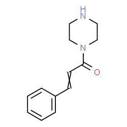 ChemSpider 2D Image | 3-Phenyl-1-(1-piperazinyl)-2-propen-1-one | C13H16N2O