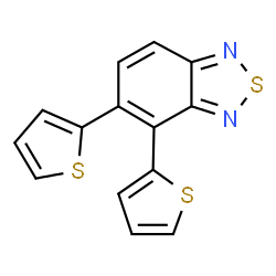ChemSpider 2D Image | 4,5-Di(2-thienyl)-2,1,3-benzothiadiazole | C14H8N2S3