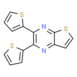 ChemSpider 2D Image | dithienyl thienopyrazine | C14H8N2S3