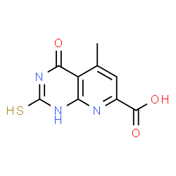 ChemSpider 2D Image | 5-Methyl-4-oxo-2-thioxo-1,2,3,4-tetrahydropyrido[2,3-d]pyrimidine-7-carboxylic acid | C9H7N3O3S