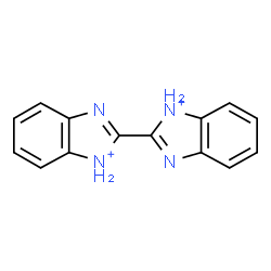ChemSpider 2D Image | 1H,1'H-2,2'-Bibenzimidazol-1-ium | C14H12N4