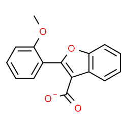 ChemSpider 2D Image | 2-(2-Methoxyphenyl)-1-benzofuran-3-carboxylate | C16H11O4