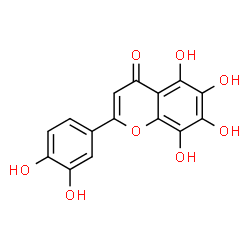 ChemSpider 2D Image | 2-(3,4-Dihydroxyphenyl)-5,6,7,8-tetrahydroxy-4H-chromen-4-one | C15H10O8