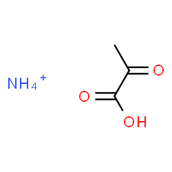 ChemSpider 2D Image | Propanoic acid, 2-oxo-, ammonium salt (1:1) | C3H8NO3