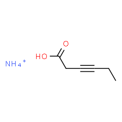 ChemSpider 2D Image | 3-Hexynoic acid, ammonium salt (1:1) | C6H12NO2