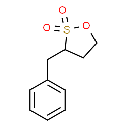 ChemSpider 2D Image | 3-Benzyl-1,2-oxathiolane 2,2-dioxide | C10H12O3S