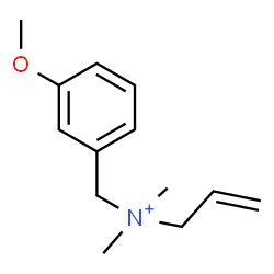ChemSpider 2D Image | N-(3-Methoxybenzyl)-N,N-dimethyl-2-propen-1-aminium | C13H20NO