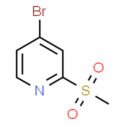 ChemSpider 2D Image | 4-bromo-2-methanesulfonylpyridine | C6H6BrNO2S