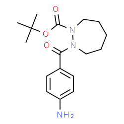 ChemSpider 2D Image | 2-Methyl-2-propanyl 2-(4-aminobenzoyl)-1,2-diazepane-1-carboxylate | C17H25N3O3