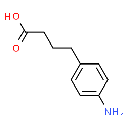 ChemSpider 2D Image | 4-(4-Aminophenyl)Butyric Acid | C10H13NO2