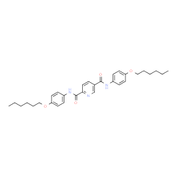 ChemSpider 2D Image | N,N'-Bis[4-(hexyloxy)phenyl]-2,5-pyridinedicarboxamide | C31H39N3O4