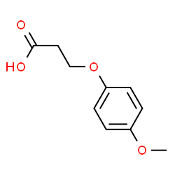 ChemSpider 2D Image | 3-(4-Methoxyphenoxy)propanoic acid | C10H12O4