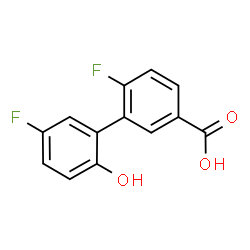 ChemSpider 2D Image | 5',6-Difluoro-2'-hydroxy-3-biphenylcarboxylic acid | C13H8F2O3