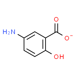 ChemSpider 2D Image | 5-Amino-2-hydroxybenzoate | C7H6NO3