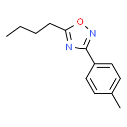 ChemSpider 2D Image | 5-Butyl-3-(p-tolyl)-1,2,4-oxadiazole | C13H16N2O