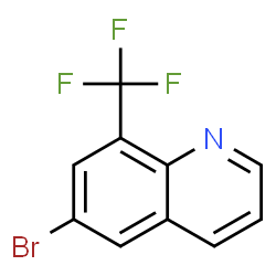 ChemSpider 2D Image | 6-Bromo-8-trifluoromethylquinoline | C10H5BrF3N